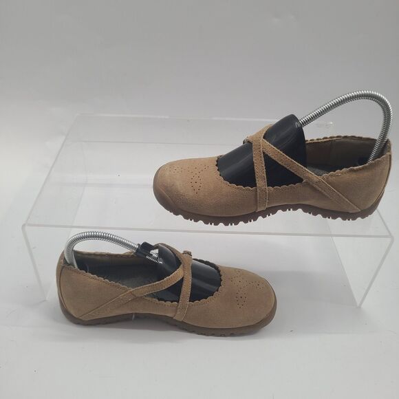 Skechers Womens 45993 Taupe Suede Leather Mary Jane Comfort Shoes US  Size 7.5 - Picture 3 of 10